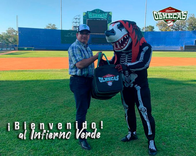 Tibu Jarocho deja el futbol y ahora será mascota de los Olmecas de la LMB (Twitter @TibuJarocho)