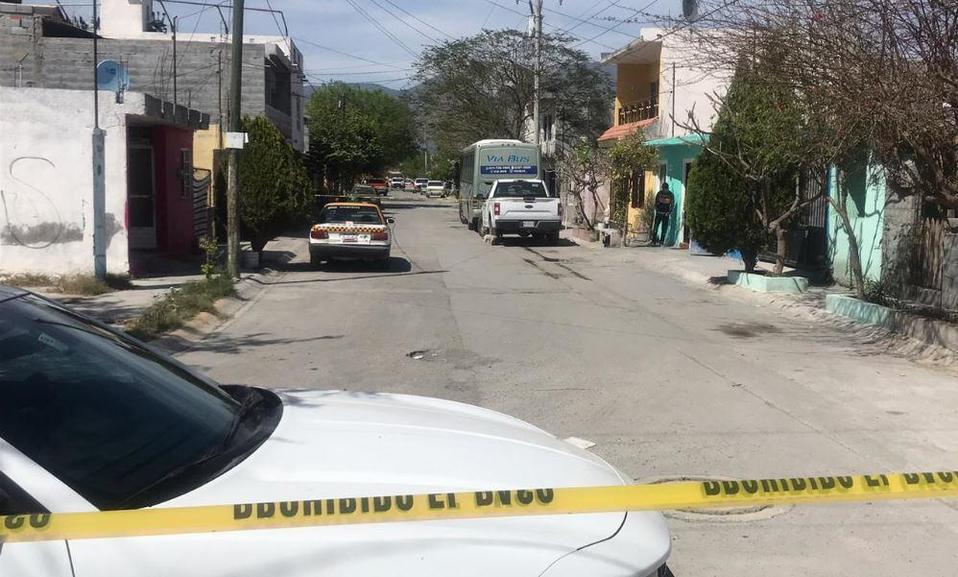 El ataque se registró en calle Santa Teresa, en la colonia Villas de San Martín, en Escobedo. ()
