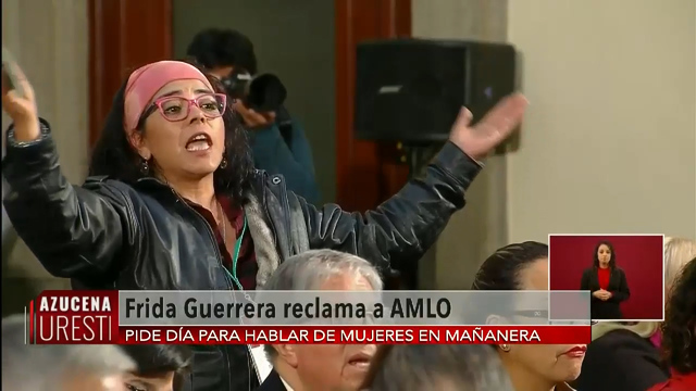 Frida Guerrera confronta a AMLO: representó a familias de víctimas de feminicidio