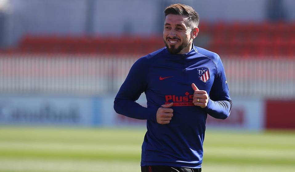 Héctor Herrera anota en entrenamiento (Twitter: @Atleti)