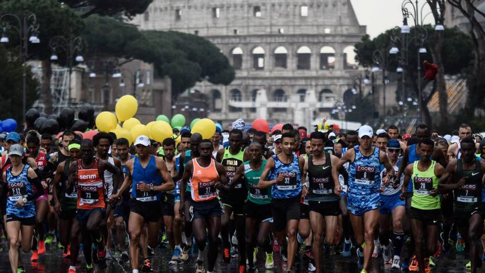 Maratón de Roma, cancelado por coronavirus (AFP)