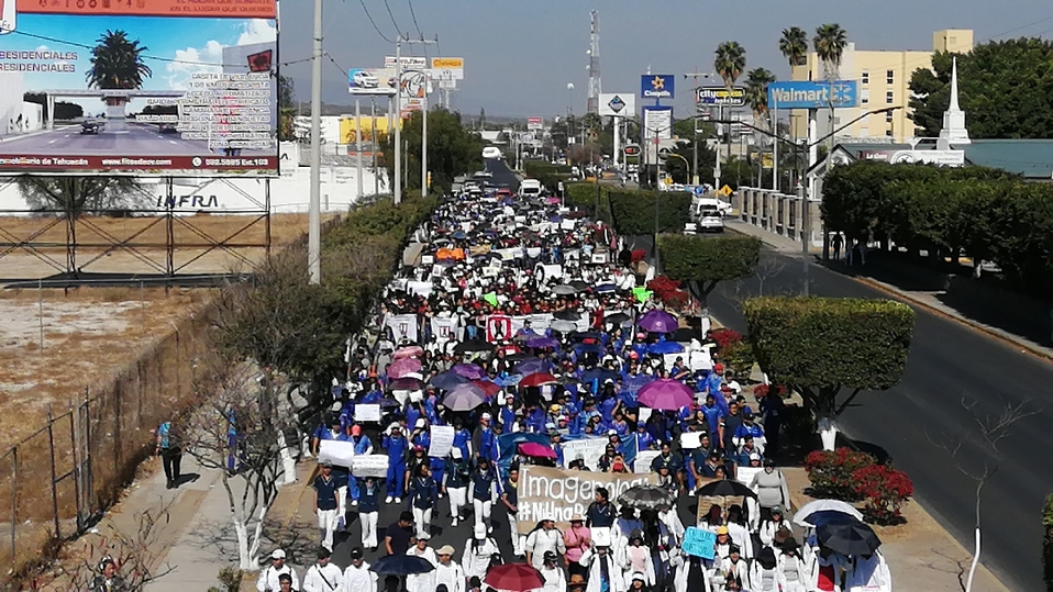 Universitarios levantan la voz y exigen seguridad en Tehuacán. (Apolonia Amayo)