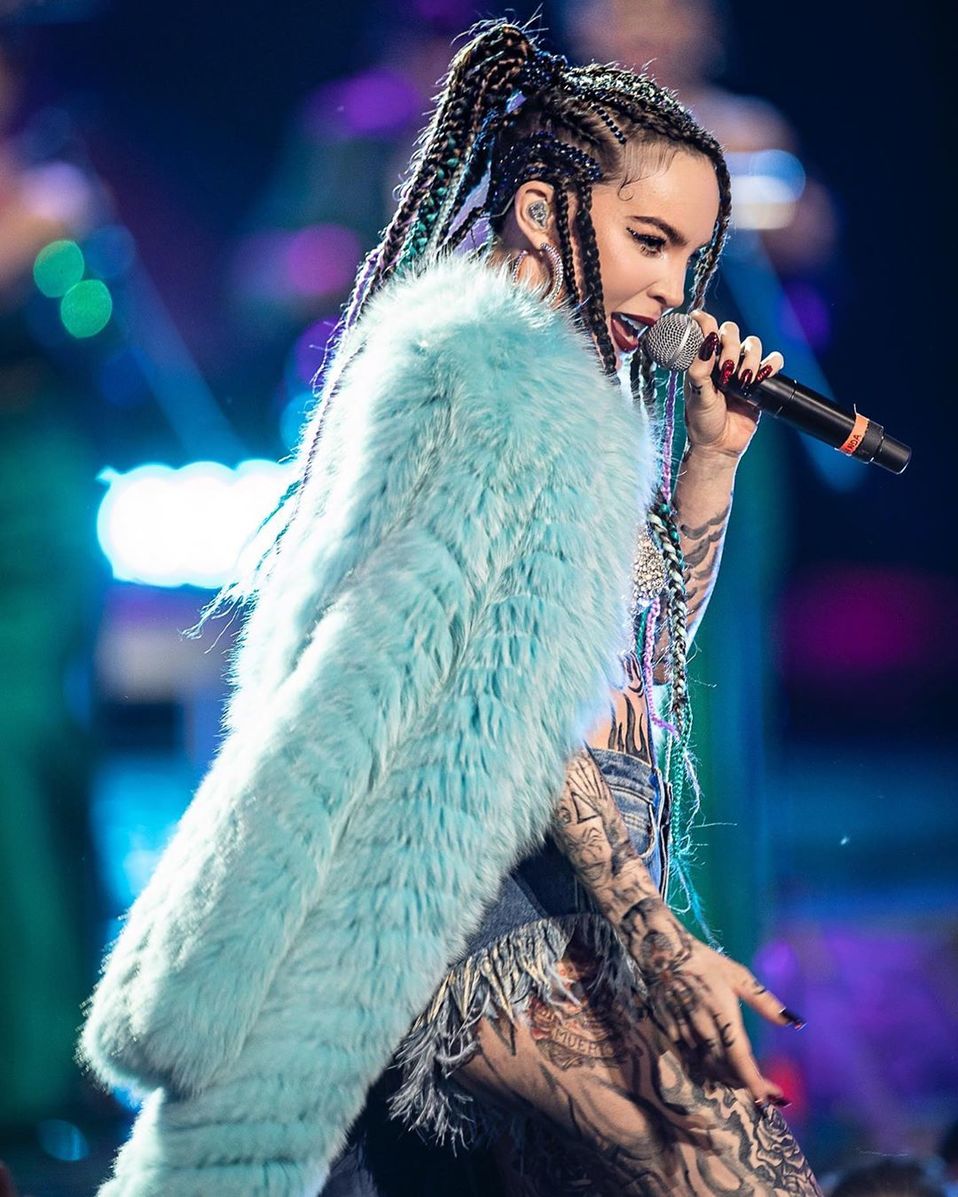 Belinda en los Spotify Awards (Instagram @Belindapop).