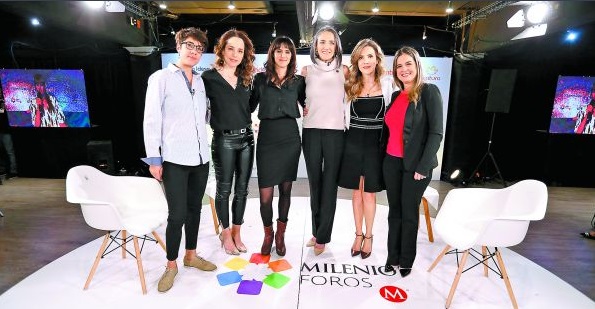 Lucía Ciccia, Mónica Bauer, Azul Alzaga, Diana Rodríguez, Norma Castro y Maribel Dos Santos participaron en el foro Todas Visibles. (Javier Ríos)