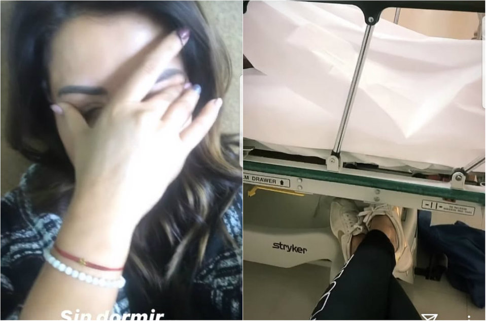 Mariana Echeverría acompaña a la esposa de Renato Ibarra en el hospital (Instagram @marianaechev)