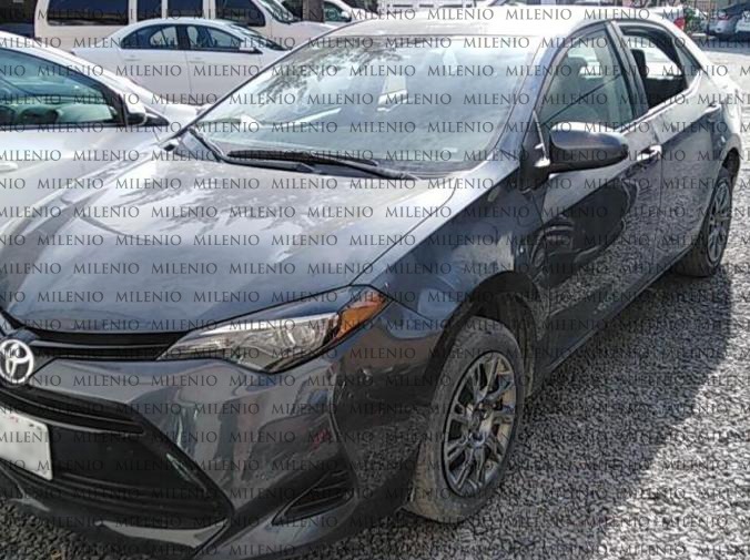 El papá de 'El Marro' viajaba en un Toyota negro que tenía reporte de robo y con placas sobrepuestas. (Jannet López Ponce)