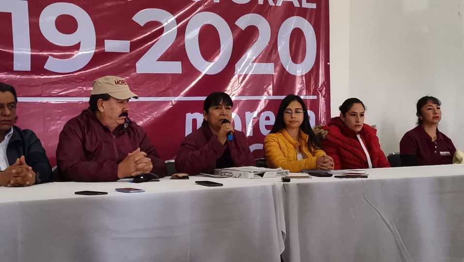 Felipe Rodríguez Aguirre y Hortencia Sánchez, CNE Morena. (Teodoro Santos)