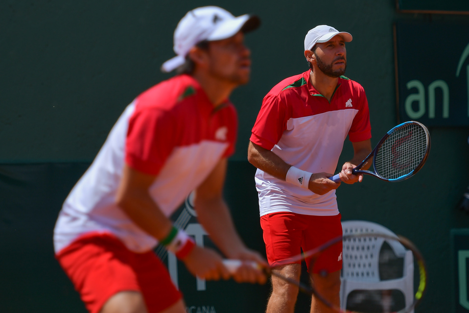 Santiago González durante la Copa Davis disputada en Metepec (Imago7)