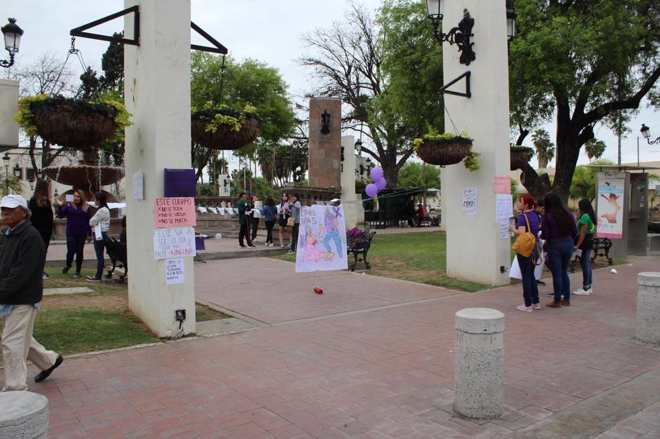 Nuevo Laredo en Día de la Mujer (Foto/Ricardo Hernández)
