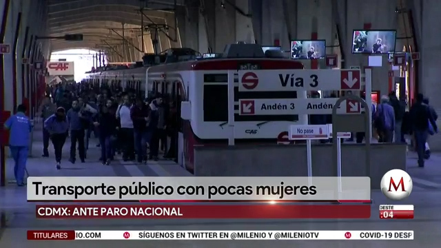Un día sin mujeres: así luce el transporte público