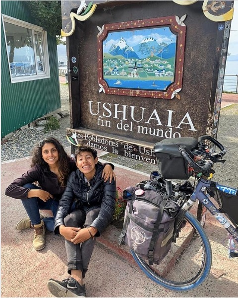 Madre e hijo recorrieron miles de kilómetros para llegar al fin del mundo. (Instagram: @hopetrip.mx)