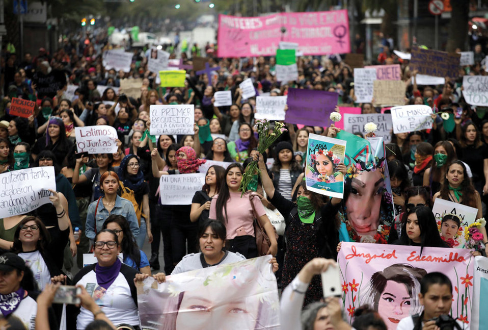 . Más de 22 millones de mujeres se sumaron al paro del 9 de marzo, después de una marcha contra la violencia durante el Día Internacional de la Mujer.