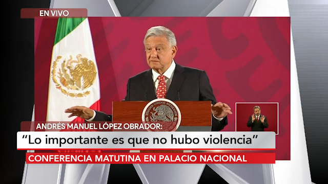 "Un Día sin Mujeres"; se protestó y no hubo violencia, dice AMLO