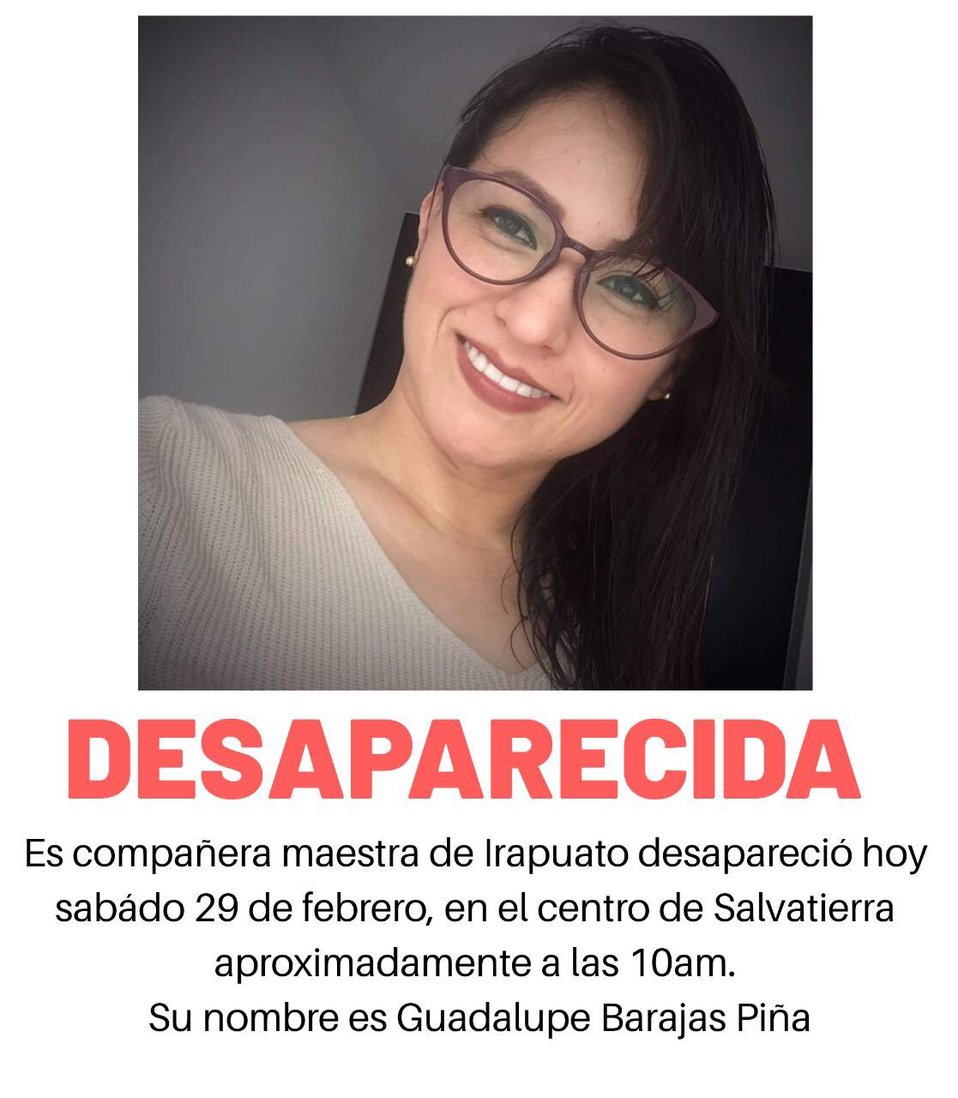 Exigen encontrar a “Maestra Lupita” en Salvatierra