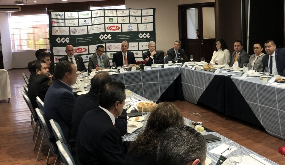 BUAP, Consorcio Universitario y empresarios acuerdan acciones conjuntas ante la inseguridad en Puebla. (Jaime Zambrano)