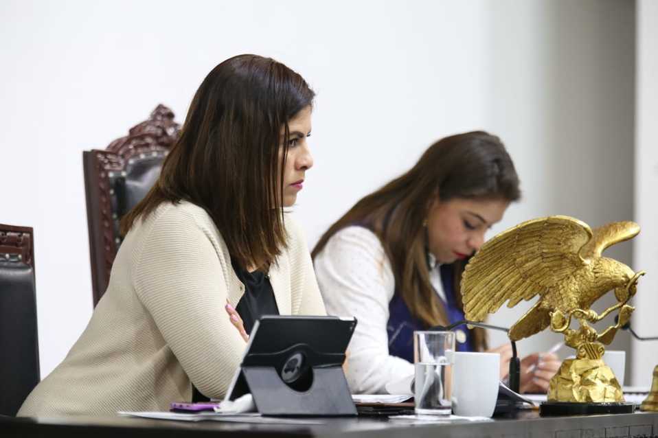 Jajaira Aceves, diputada hidalguense, presentó la iniciativa ante el pleno. (Jorge Sánchez)