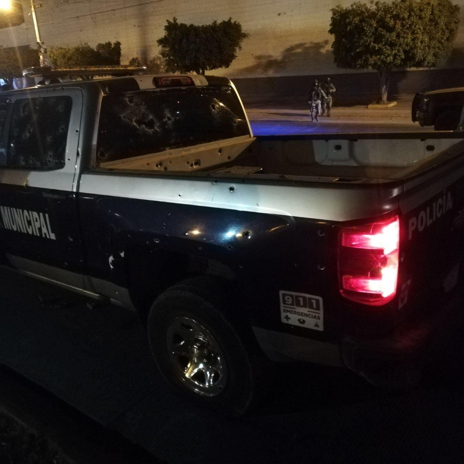 Los policías de Celaya fueron atacados alrededor de las 20:00 horas. (Especial)