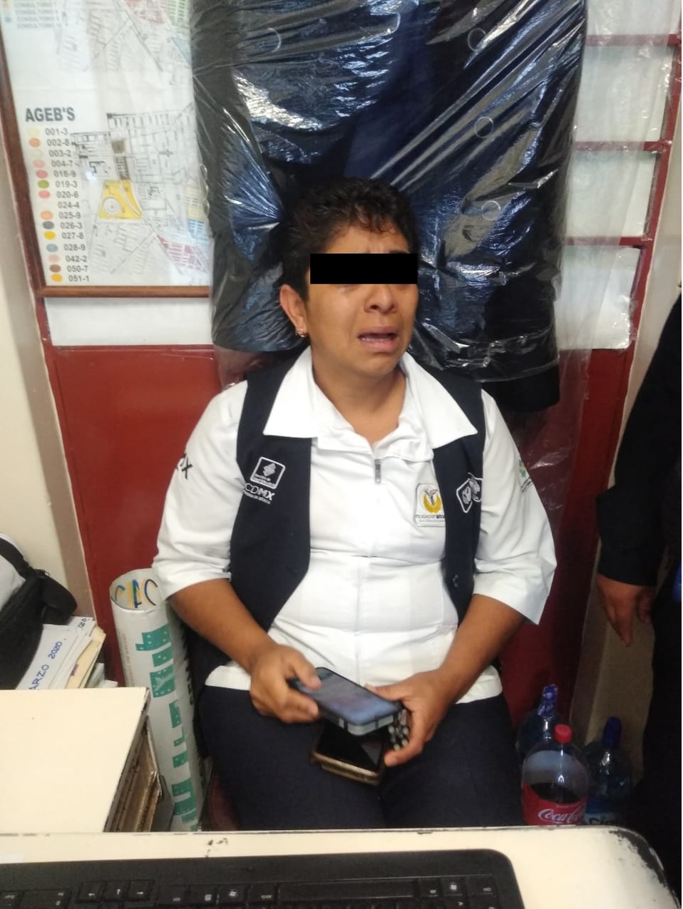 La mujer de 43 años de edad fue puesta a disposición ante el agente del Ministerio Público./ Especial