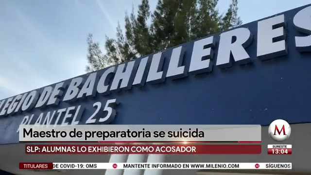 Maestro acusado de acoso se suicida en SLP