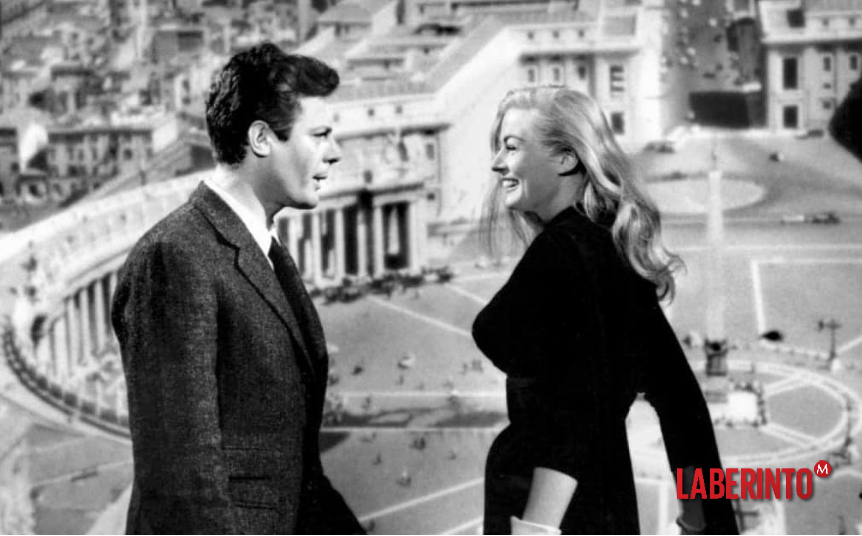 Marcello Mastroianni y Anita Ekberg en un fotograma de la película. (Cortesía)