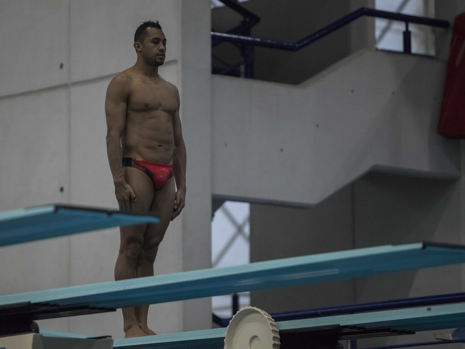 Jahir Ocampo gana en trampolín de tres metros individual (Eloy Castillo)