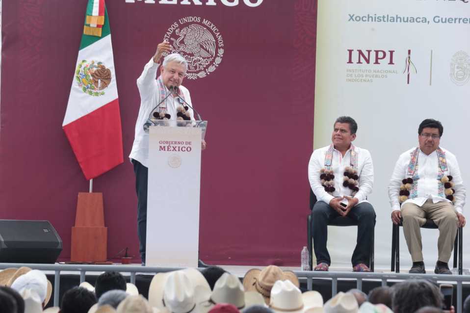 El presidente Andrés Manuel López Obrador en Guerrero. (Jesús Quintanar)