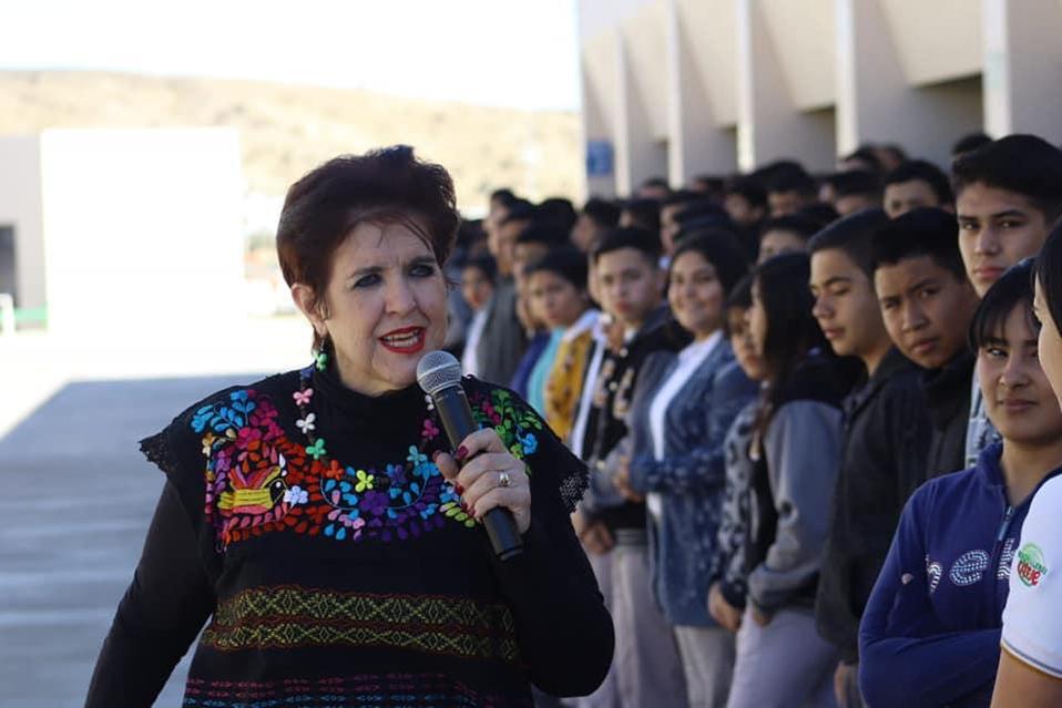 La directora del Colegio de Bachilleres en Chihuahua, Teresa Ortuño. (Norma Ponce)