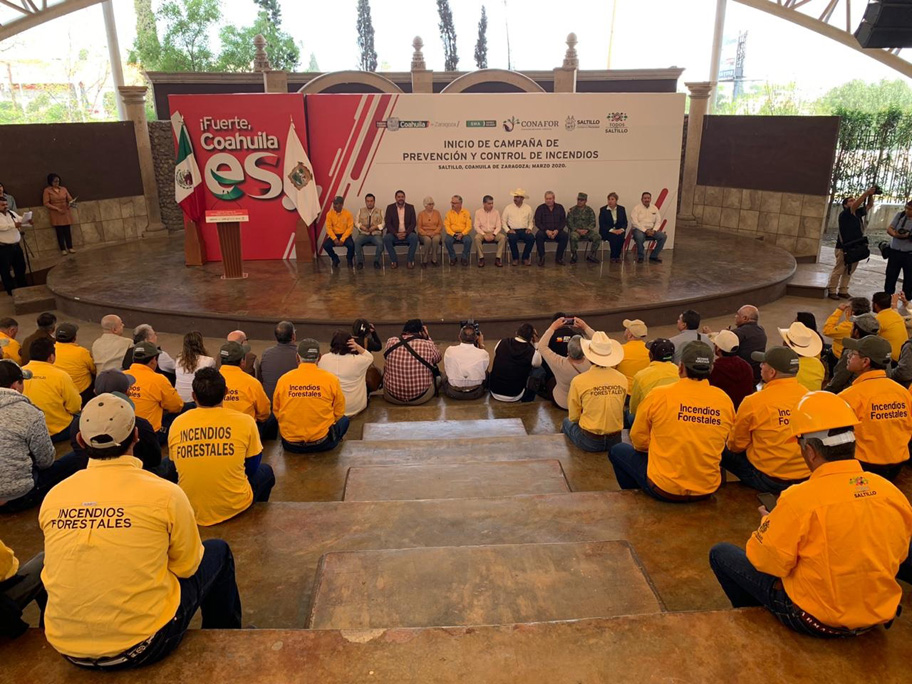 Campaña contra incendios forestales en Coahuila. (Iván Sánchez)