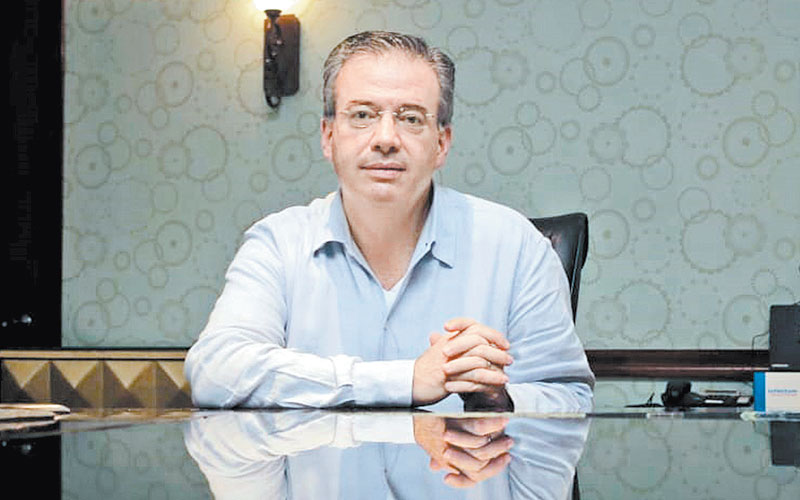 El funcionario platicó con Notivox en el contexto de la 83 Convención Bancaria. (Ariana Pérez)