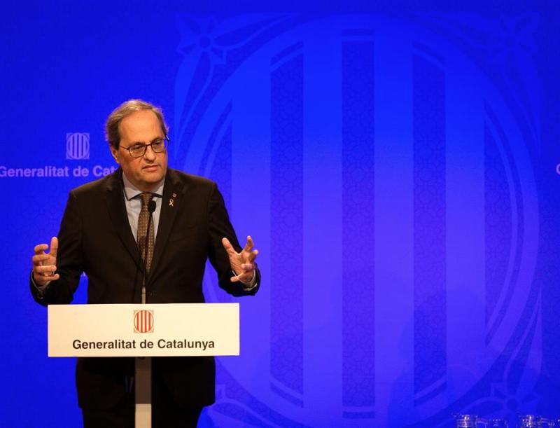 Torra confirmó él mismo la enfermedad. (EFE)