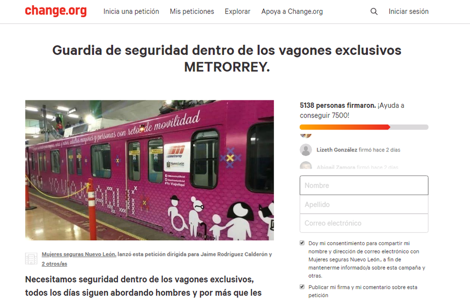 Debido a la falta de respuesta, se inició una petición en Change.org dirigida al Gobierno Estatal. Foto: Especial.