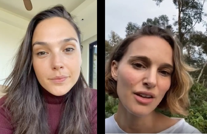 Gal Gadot organiza a famosos y cantan  Imagine de John Lennon. (Captura)