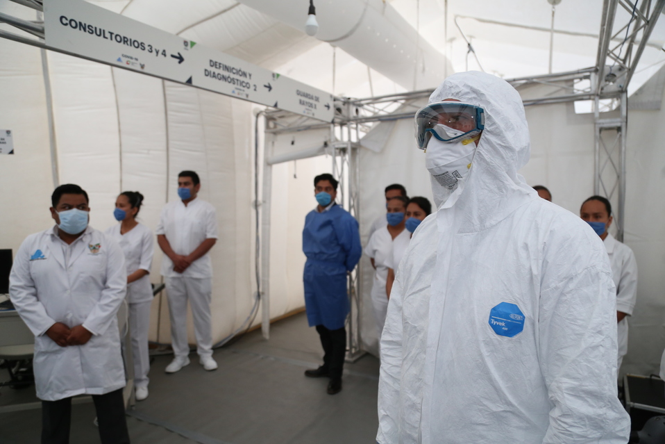 Hospital de Pachuca para atender casos de Covid-19. (Jorge Sánchez)