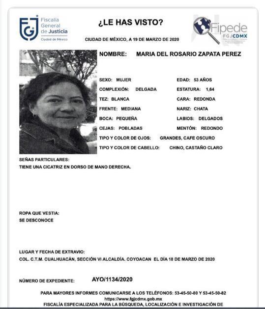 El18 de marzo sus familiares presentaron una denuncia ante la Fiscalía de Personas Desaparecidas. (Ignacio Alzaga)