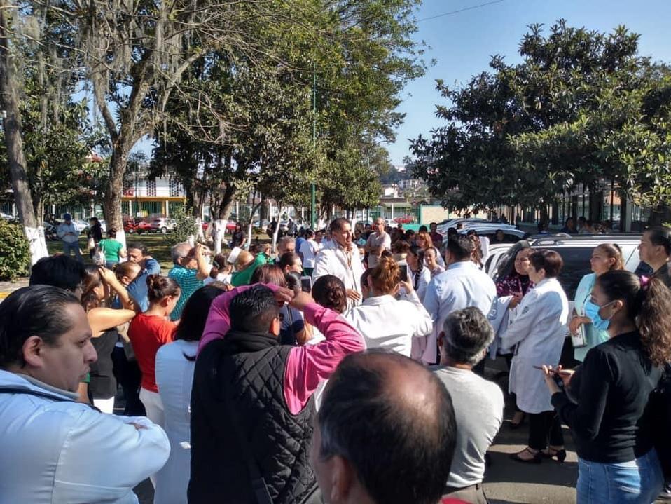 El personal del IMSS exigió más medidas contra el coronavirus. (Isabel Zamudio)