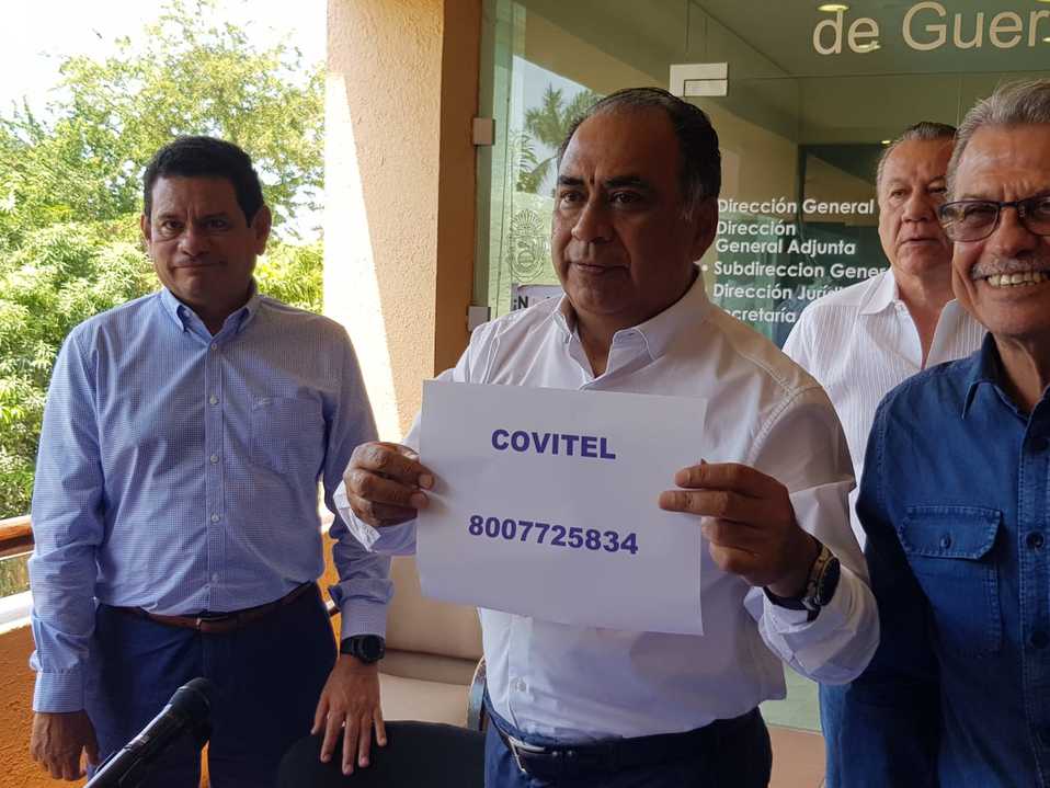 El gobernador Héctor Astudillo inaguró la nueva línea de atención ciudadana. (Foto: Javier Trujillo)