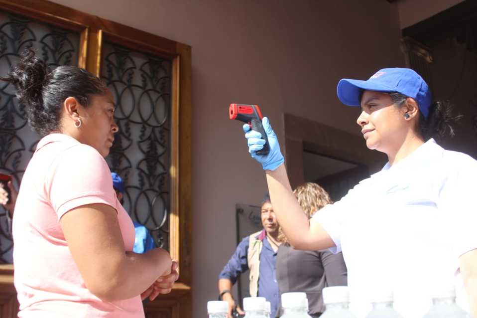 Presidencia municipal de León tiene medidas de seguridad ante Covid-19. Foto: Daniela Béjar.