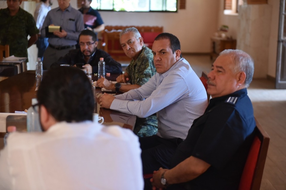 Este viernes el gobernador de Morelos encabezó la reunión con su gabinete. (Foto: David Monroy)