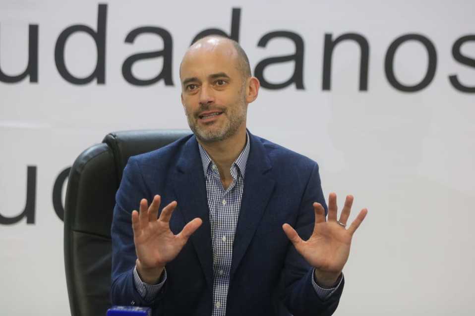 El alcalde de San Pedro, Miguel Treviño de Hoyos. (Leonel Rocha)