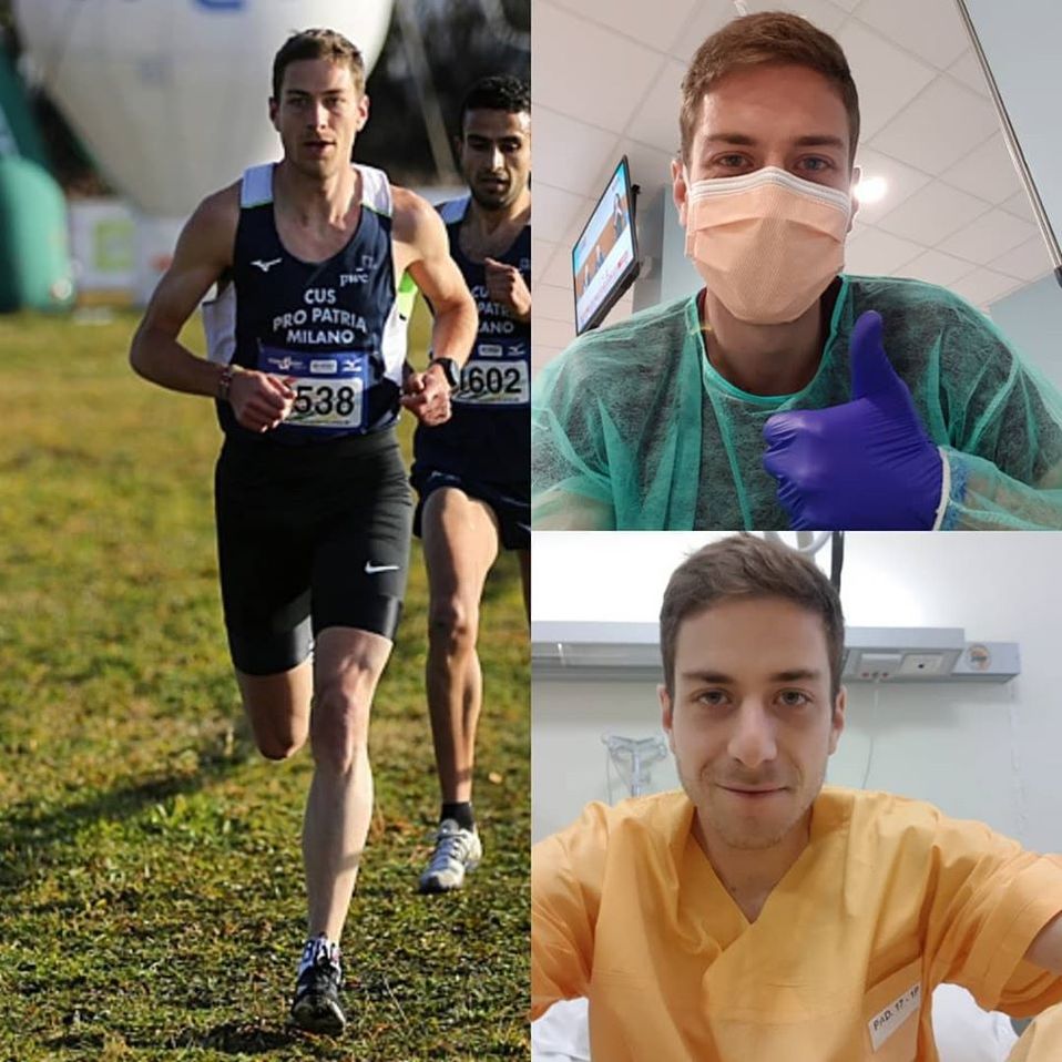 Atleta italiano cuenta su experiencia con Covid-19 y cómo lo venció (Facebook Edoardo Melloni)