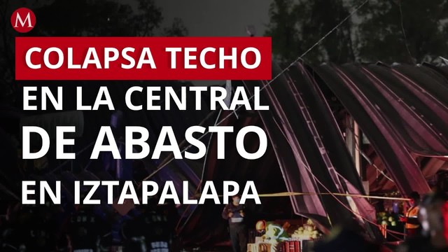 Colapsa techo en la Central de Abasto