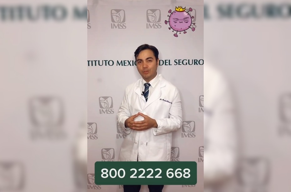 El IMSS invita a usuarios a reconocer síntomas del coronavirus | Captura de pantalla