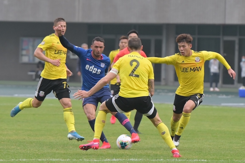 Lee Man Warriors, equipo de la liga de Hong Kong donde milita el argentino Jonathan Acosta (offside.hk)