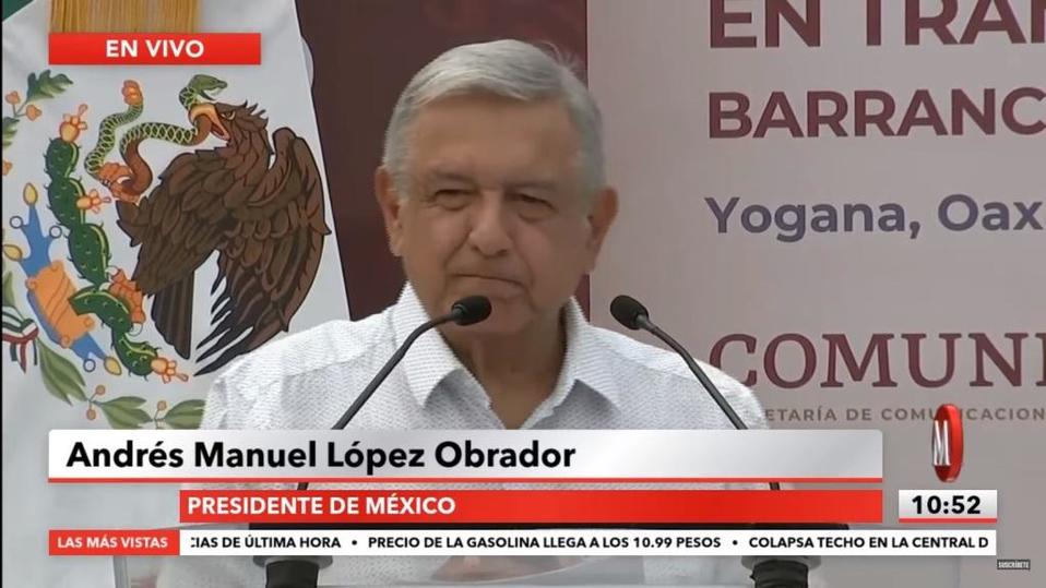 Andrés Manuel López Obrador, presidente de México. (Captura de pantalla)