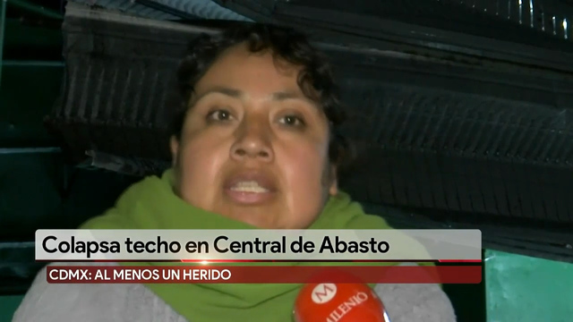 Colapsa techo en la Central de Abasto; hay dos personas heridas