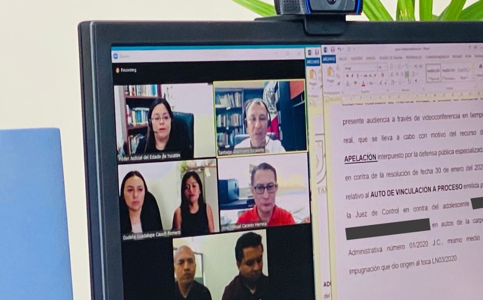 Por coronavirus, realizan primera audiencia online en Yucatán- Grupo ...
