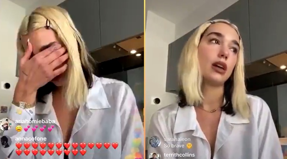 Así reaccionó Dua Lipa tras la filtración de su video. (Captura)