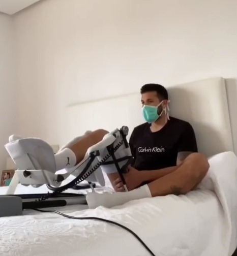 Así es la recuperación de Ezequiel Garay de su lesión y el coronavirus (Instagram @ezequielgaray24)