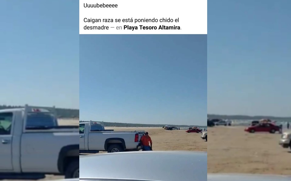 Con vídeo engañan a altamirenses; pensaron la playa estaba abierta.