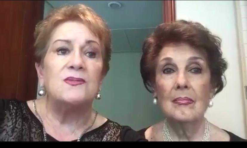 Ana Elena y María Cristina se encuentran en Argentina, confinadas por el coronavirus. (Especial)